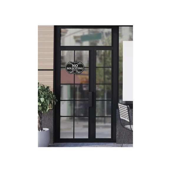 No Soliciting Wooden Sign for House Office, Vintage Look NEW - Picture 5 of 7